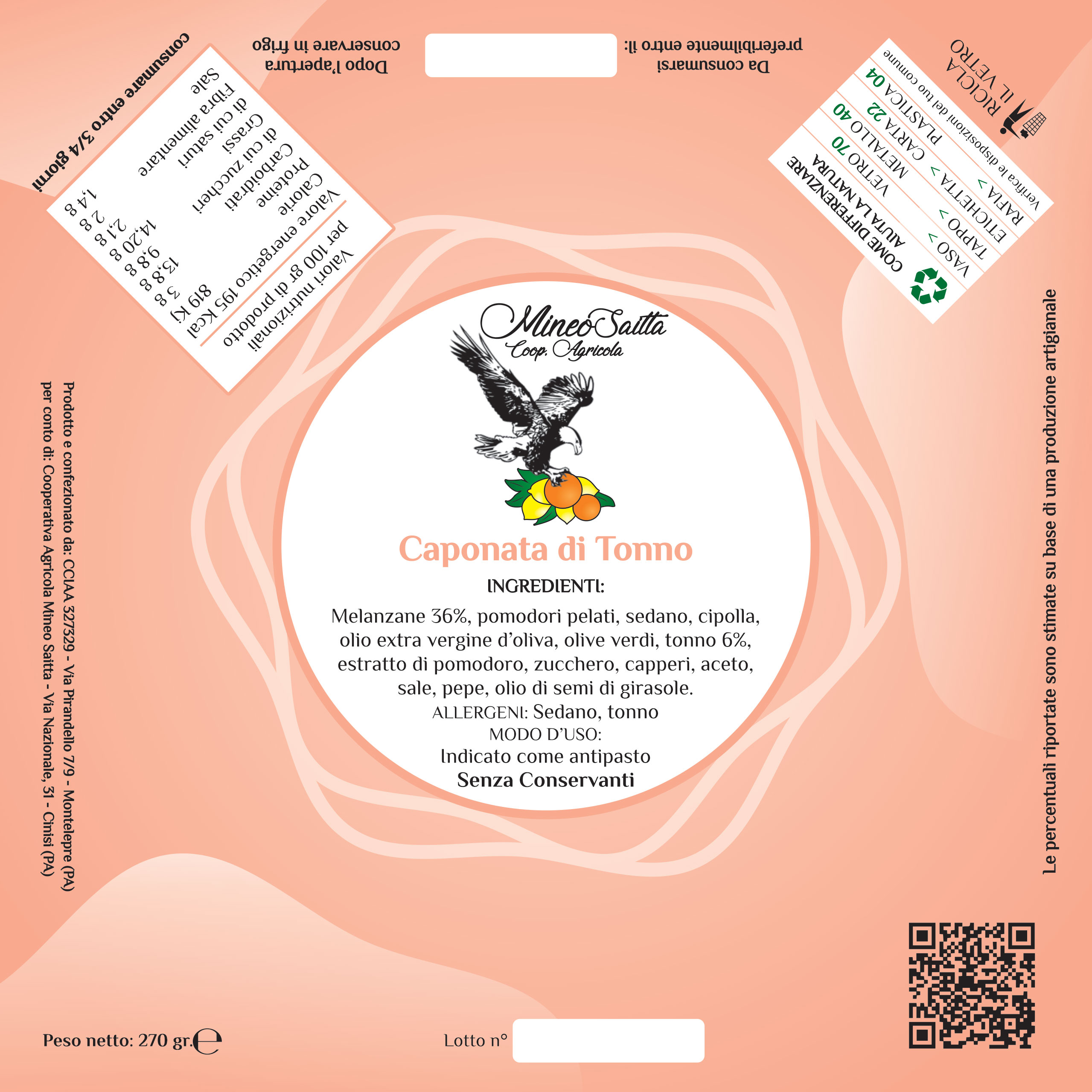 Caponata di Tonno Gr. 290 - immagine 2