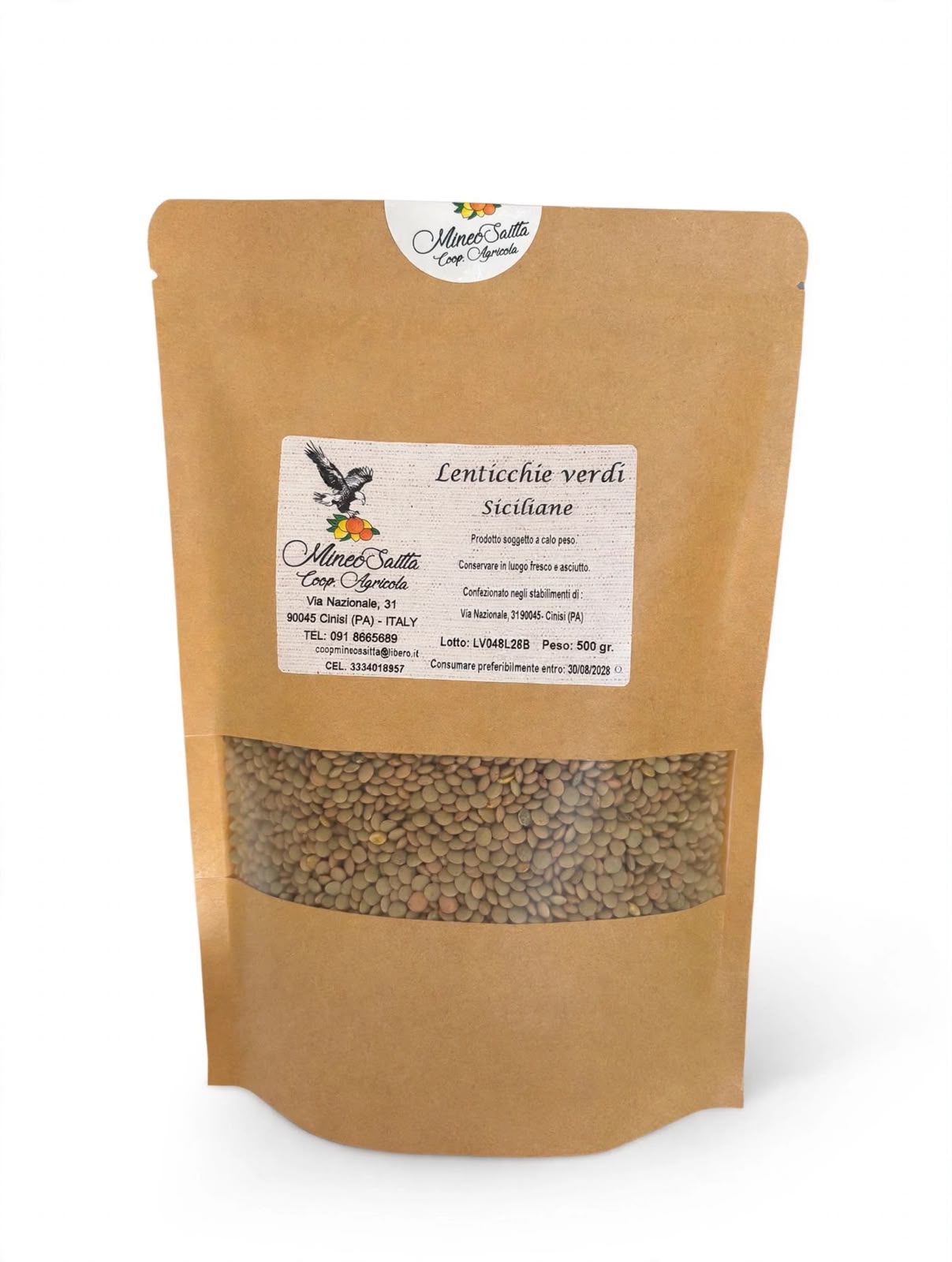Lenticchie verdi siciliane Gr. 500