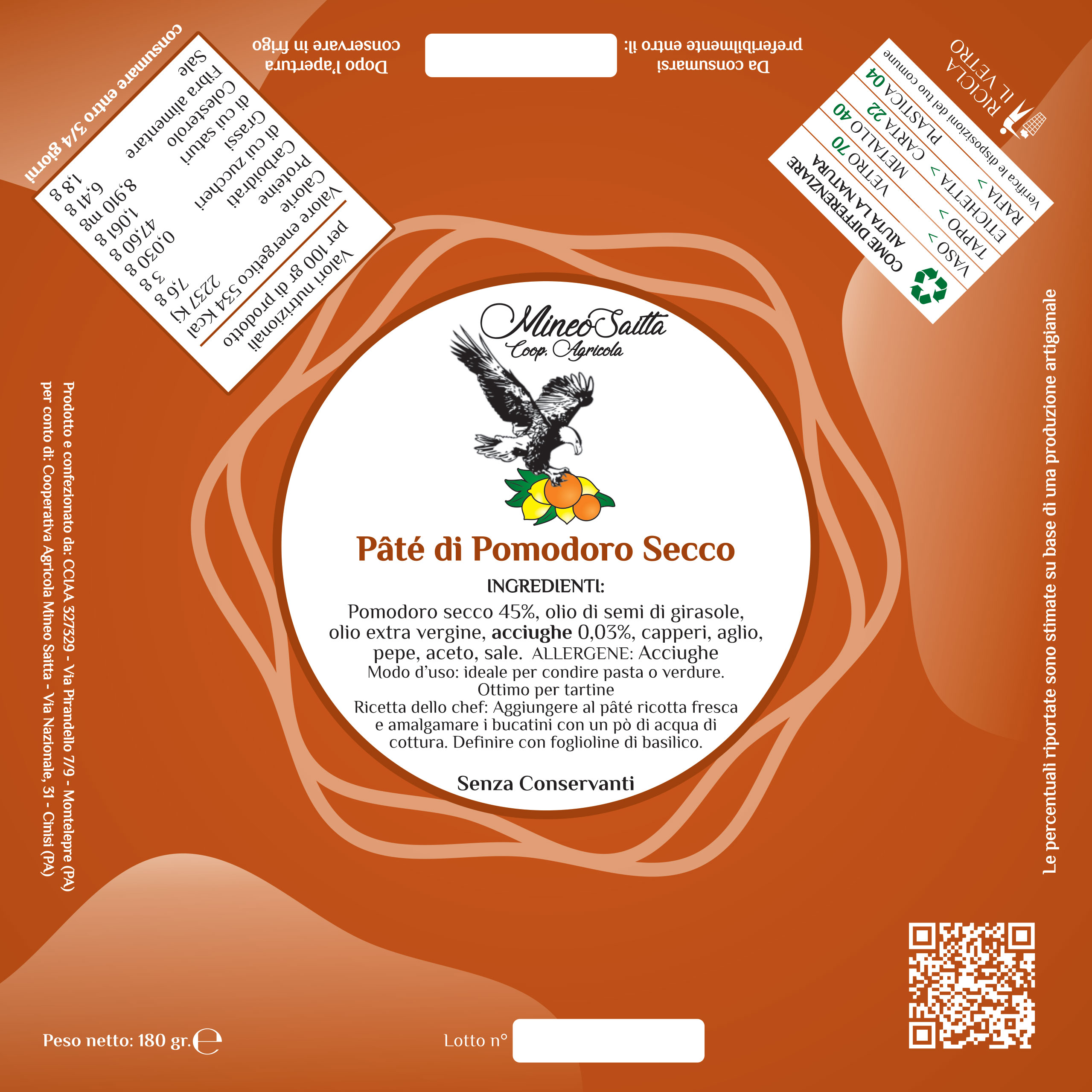 Patè di pomodoro secco Gr. 190 - immagine 2