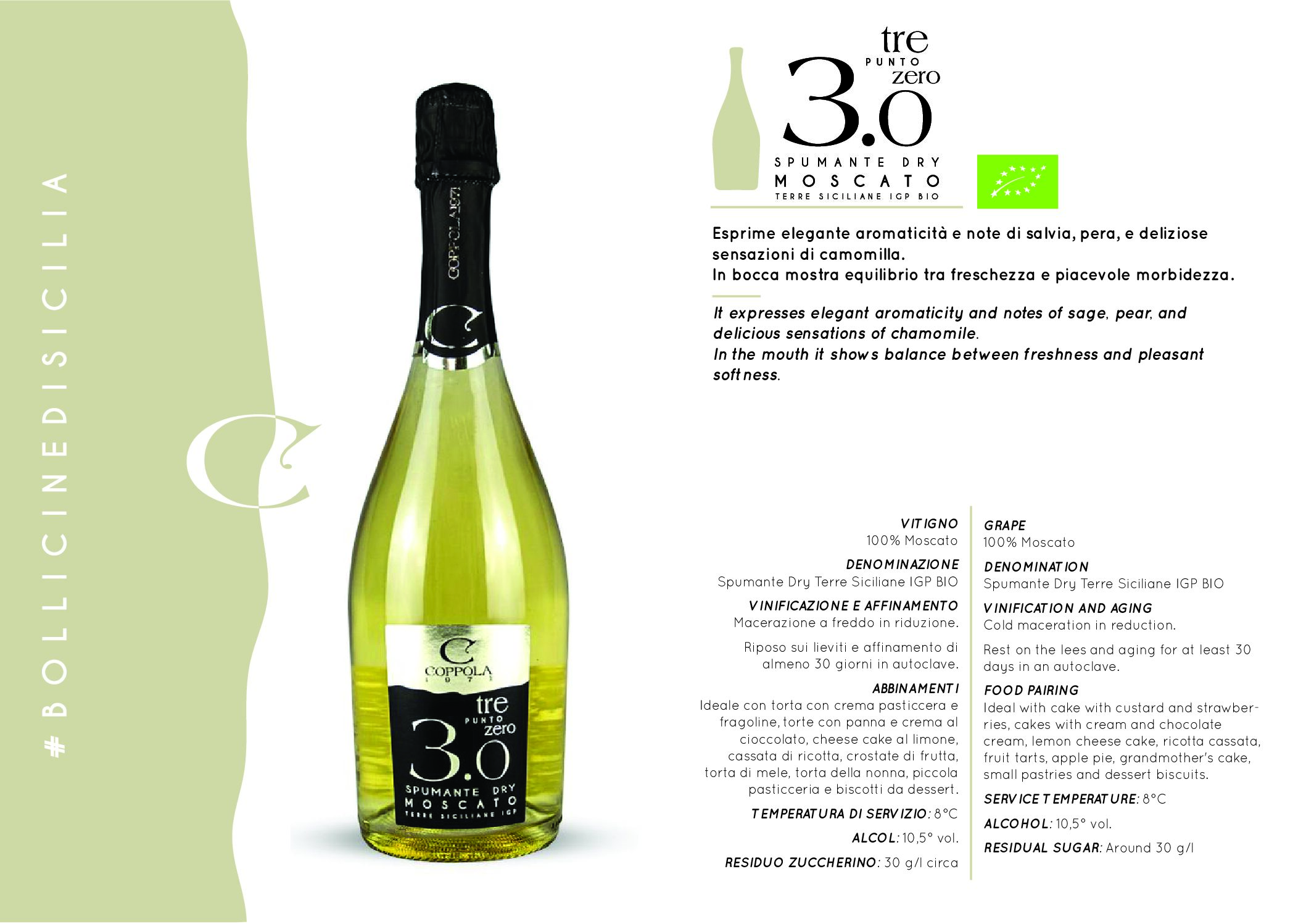 Spumante Dry " Moscato 3.0 " - immagine 3